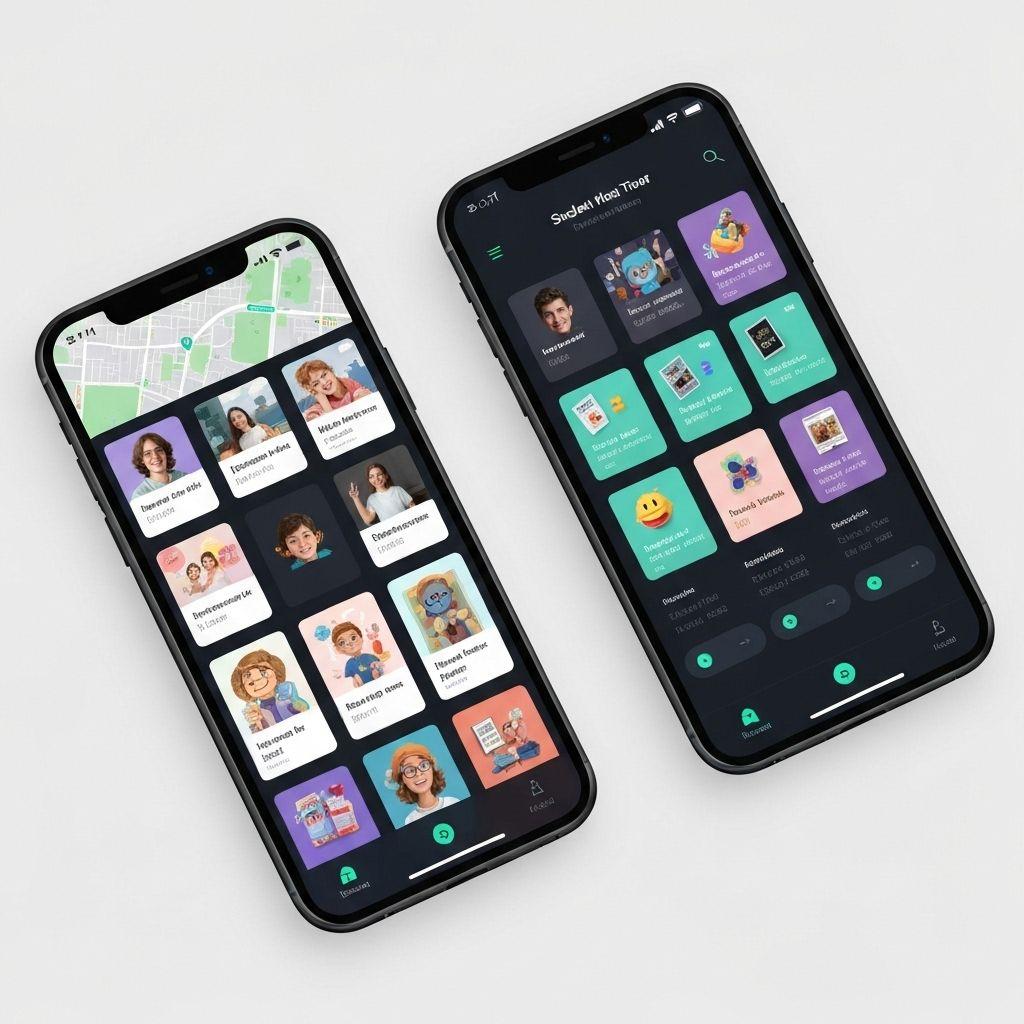 Meritranker student app preview showing courses, practice, and notes